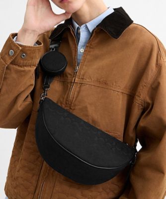 ＜COACH＞ホール　ソフト　スリング　バッグ・シグネチャー　ジャカード